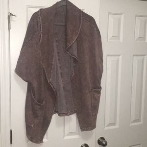 Beau Jours Open Front Cardigan. Size Small